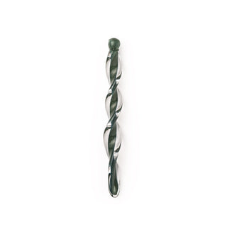 Hand - Blown Twisted Glass Tree Decoration – Elegant Red - Green Icicle Ornament - Alfiq's Store