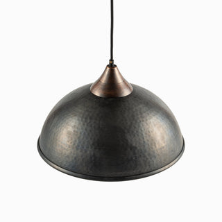 Handmade Farmhouse Copper Pendant Light | Dark Copper & Green Patina Chandelier - Alfiq's Store