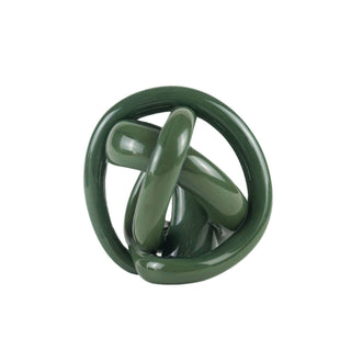 Hand Blown Glass Brown Knot Decorative Object - Handmade Unique Hand - Blown Figurines & Ornaments - Alfiq's Store