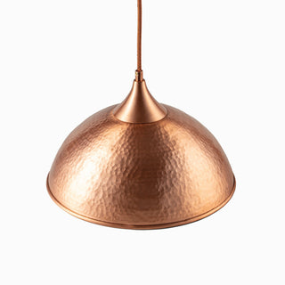 Handmade Matte Copper Pendant Light – Complete Set with Customizable Accessories (6"–16") - Alfiq's Store