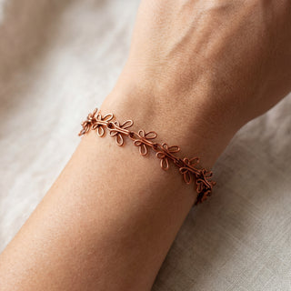 Copper Butterfly Bracelet – Handmade Delicate Wire Link Bracelet