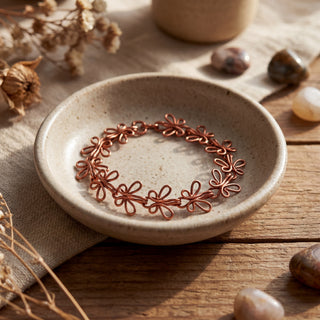 Copper Butterfly Bracelet – Handmade Delicate Wire Link Bracelet