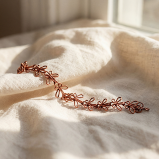 Copper Butterfly Bracelet – Handmade Delicate Wire Link Bracelet