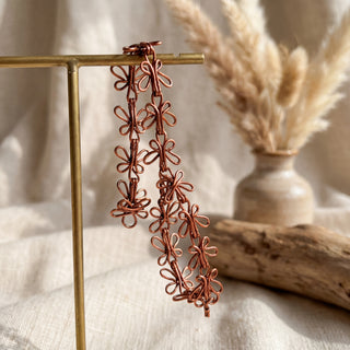 Copper Butterfly Bracelet – Handmade Delicate Wire Link Bracelet