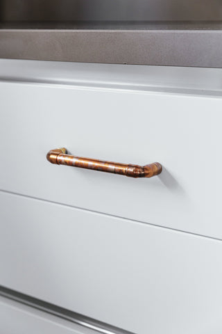 Rainbow Patina Solid Copper Handle – view 4