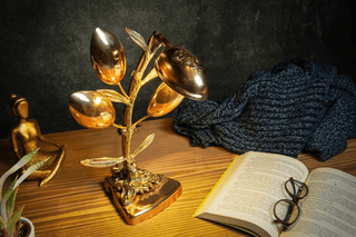 Handmade Copper Desk & Bedside Lamp with Solid Brass Body – Vintage Home Decor - Alfiq's Store