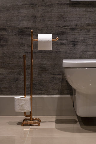 Industrial Copper Toilet Paper Holder – view 4