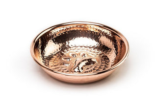 Dark Copper Pet Feeding Bowl – Handcrafted 100% Copper Food & Water Bowl - Alfiq's Store