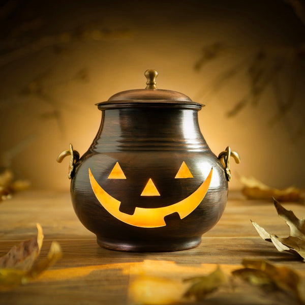 Handmade Copper Pumpkin Decor with Hanger – 4