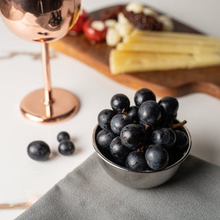 Solid Copper Snack Bowl – Chrome - Plated Finish - Alfiq's Store