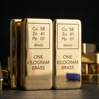 Pure Solid Brass Bullion Bar One Kilogram Fine Metal Ingot (1kg / 2.2 lb) – view 3