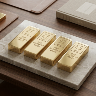 Pure Solid Brass Bullion Bar One Kilogram Fine Metal Ingot (1kg / 2.2 lb) – view 4