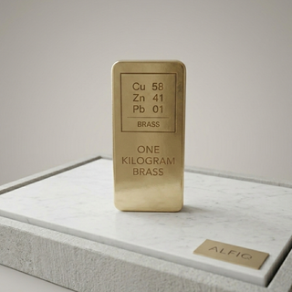 Pure Solid Brass Bullion Bar One Kilogram Fine Metal Ingot (1kg / 2.2 lb) – view 2