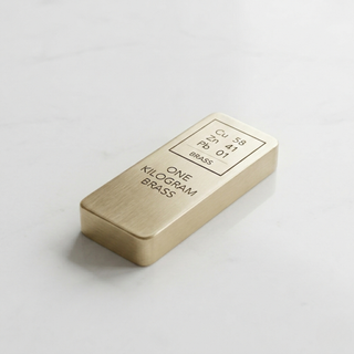 Pure Solid Brass Bullion Bar One Kilogram Fine Metal Ingot (1kg / 2.2 lb) – view 5