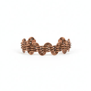 Handwoven Copper Loop Cuff Bracelet – view 2