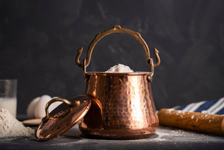Handmade Pure Copper Canister Set| Coffee Tea Flour Food Safe Storage Box - Alfiq's Store