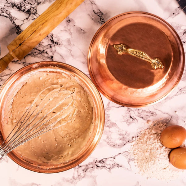 Copper Mixing Bowl with Lid | 12